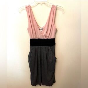 SOOO CUTE! Speechless size medium pink, grey and black summer dress.